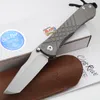 Chris Reeve Umnumzaan 25th Flipper Pliant Couteau S35VN Blade Titanium Handle CR Outdoor Camp Hunt Tactical Pocket Couteaux EDC Tools