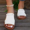 Pantofole 2024 commercio estero all'ingrosso sandali per la bocca a colori solidi di grandi dimensioni a casa per indossare le infradito bianche bianche