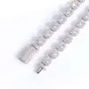 Colliers de bijoux fins 8 mm Iced Out diamant sier sier solide Moisanite Tennis Chains Collier