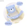 Bathing Tubs Seats One blue bear T-shaped baby bathtub with adjustable mesh pocket and three card design for cute and safe baby bathtub WX