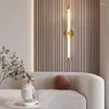 Wandlampe LED moderne Leuchten Industrie Langes schwarzes Gold Lounge Spiegel Flur Treppe Schlafzimmer Büro Innenkultur Beleuchtung