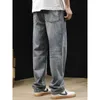 Мужские джинсы весны все прямые брюки с длинными брюками светлыми конусны большие размеры и осенний бренд моды