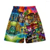 Shorts masculins Hawaiian Beach and Women's Vêtements 3D Impression numérique Pantalon Casual Fashion Trend Couple