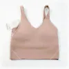 Lu Yoga Type Type Back Align Tob Tops Vêtements de gym Femmes Casual Running Nude Sports Bra Fitness Beau sous-vêtements