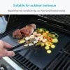 Accessories 5PCS Nonstick BBQ Grill Mat 40*33cm Baking Mat BBQ Tools Cooking Grilling Sheet Heat Resistance Easily Cleaned Kitchen Tools