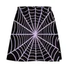 Saias pastel roxo spiderweb mini -saia vestidos elegantes para mulher mulher fofa
