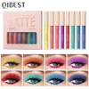 Qi 8 Colours Eyeshadow Liquid Sets Matte Eyeshadow Long Lasting Amperproof Shadow Pigments Kits de maquillage professionnel NUDE 240508