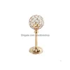 Candlers Mini Crystal Elegant Candlelight Dîner Décoration de mariage Décoration Drop Livraison Home Garden Dhwts