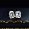 Emerald Cut 3ct Diamond Gemstone Searg Serging 100% Реал 925 стерлинговых серебряных ювелирных изделий.