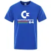 T-shirt sciolte Summer Commodore 64 SHITT da stampa C64 Sid Amiga Retro Cool Design Street Short Short Short Top Cotton Clothing