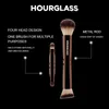 Makeup Borstes Hourglas Fyra huvud Multifunktion Dold Funny Makeup Brush Powder+Basic Makeup+Concealer+Eye Shadow Brush+Portable Box Q240507