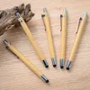 10-100pcs Bamboo Multifonctional Touch Pen personnalisé Ballpoint Penns Supplies Business Business Baptist Gift 240507 Pens