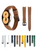 Bands de montres Bande de cuir authentique officielle pour Galaxy 4 40mm 44 mm classique 46 mm 42 mm STRAP6662650