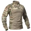 Gear Wojskowy Koszula taktyczna Mężczyźni Camuflage Armia THIRT THIRT DŁUGO SKRITA Multicam bawełniane koszule bawełniane Camo Paintball Tshirt Y2006234329374