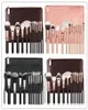 Marke 15pcsset Pinsel mit PU -Bag Make -up Professioneller Pinsel für Pulver Foundation Blush Lidschatten Eyeliner Pencil4402222