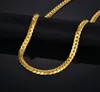 Vintage Flat Chain Necklaces Male Gold Color Stainless Steel Golden Neck Chains For Men Punk Jewelry Dropshipping4114007