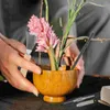 Decoratieve bloemen 1 set roestvrijstalen harkgigrierbloemarrangment reinigingsreinigers Corrector