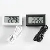 Mini digitale LCD -indoor handige temperatuur voor koelkast vissentanksensor met waterdichte sonde indoor handige temperatuur