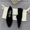 the row The * row sheep reverse velvet crystal diamond mandarin duck flower happy shoes square head solid color simple casual comfortable flat heel shoes 0VVC