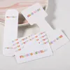 Sachets de bijoux 50pcs 3 tailles Cartes en papier d'emballage pour collier fait à la main