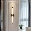 Wandlampe LED moderne Leuchten Industrie Langes schwarzes Gold Lounge Spiegel Flur Treppe Schlafzimmer Büro Innenkultur Beleuchtung