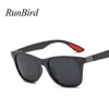 Runbird Brand Design Classic occhiali da sole polarizzati uomini Donne guidano Square Frame Sun Goggle Uv400 Gafas de Sol 53291 188E