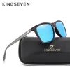 Lunettes de soleil Kingseven 2021 Fashion Aluminium Tr90 Femmes polarisées Unisexe Square Men Designer UV400 DRIVE SORN GROUNSES EYEWEAR1 313O