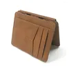 Plånböcker Portable ID Holder Affärskortfodral Bank Magiska plånbok Money Clips Men Mini Coin Purse