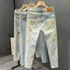 N'S JEANS STREET DANNE GAMBINE GUAGGI BADGY JEANS UOMINI RACCOGNA CAMPIA PANTANI DINIM PANTANI MASCHIO RAP HIP HOP JEANS PANTANI DI MARGO J240507