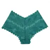 Women's Panties Women Nylon Underwear Elegant Lace With Breathable Mid Waist Design Soft Anti-septic For Ladies Comfort