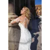 Pizzo Applique glamour squisite sirene abiti più recenti illusione maniche lunghe lunghezza abiti da sposa vintage abito da sposa