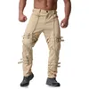 Herrenjeans Neu angekommen Herren Mode Hip-Hop Jogger Punk Rock Cargo Hosen Reißverschlüsse Street Kleidung Herren Vintage Hosen Direkter Versand J240507