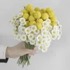 Flores decorativas de plástico artificial manzanía de flores falsas arreglos para la mesa de la mesa de la mesa de bodas regalos de fiesta decoración