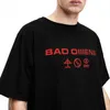 Herren-T-Shirts Bad Omen Harajuku T-Shirt Herren Rockmusik Y2K Retro 100% Baumwoll T-Shirt Sommerrund Necke T-Shirtl2405