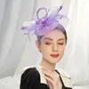 Kopfbedeckungen kreativer Bowknothut Frauen Kopfschmuck Dekoratives Mesh Haar Accessoire Braut Kopfbedecker Hochzeitsversorgung