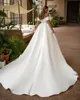 Eleganti abiti da sposa 2024 da abiti da sposa per spalla per la sposa sexy raso una linea Vestidos de nolia