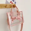 Torby na ramię letnia przezroczysta projektant Tote Designer Mała torba dla kobiet torebek i torebki przezroczyste bandolera Mujer Cross Body Cute Bow