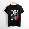 Dames t-shirt vintage staat van Ohio trendy ohioan design vorm grunge t shirt grafisch shirt casual korte slijm vrouwelijke t-shirt maat s-4XL y240506