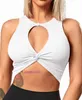 Designer Tops Sexy Lul Women Yoga Underwear New Twist Design Design Hollow ToplUl Womens Sports Back Tank Pilates Fitness OK42