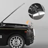 Diecast Model Cars 1 24 Rolls Royce Phantom Alloy Car Model Die Cast Metal Toy Luxury Car Model with Star Top Sound and Light Childrens Giftl2405