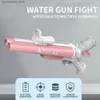 Sable Player Water Fun Beach Toy Automatic Gun Gun Electric Summer Outdoor Grande capacité LED Childrens garçons et filles Cadeaux de fête pour adultes Q240408