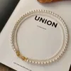 Podwójnie warstwowy okrągły naszyjnik z jasną perłową niszą Ułoczoną łańcuch SWEAT Light Luksusowy łańcuch szyi odłączany nowy styl