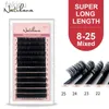 Faux cils natuhana 8-25 mm longueur mixte fausses cils extension de la longueur synthétique de la longueur synthétique du maquillage des cils normaux D240508