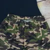 Set di abbigliamento 2024 maglietta nera a maniche corta in cotone per bambini set di ricamo per cane da cane da cane da cane e pantaloncini da colore camo pantaloncini