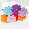 Fiori decorativi fatti a maglia a mano Multicolore galsang fiore per decorazioni per la casa decorazione di matrimoni in filo di cotone