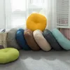 Pure kleur eenvoudige Japanse futon verdikking meditatie kussen ronde katoenen linnen tatami mat huis balkon 240508