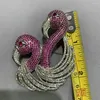 Broches Flamingo Birds Broche Pins Double Fashion Women Jewelry Copper com zircão cúbico