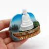 3pcsfridge imanes del sudeste asiático Vietnam Crazy House Da Nang Mount Bana 3D Refinecimiento Magnet Refrigerador Pasta Vietnam Souvenir Regalo