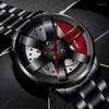 Armbanduhr Fashion Herren Autorad Uhren Luxus Edelstahl wasserdichte Uhr für Männer Quarz Armband Männliche Uhr Relogio Maskulino