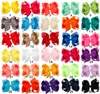 30pcslot 4 pouces Hair solide arc avec clip filles Grosgrain Ribbon Hairy Boutique Handmade Hairpin For Kids Accessoires de cheveux 4362811